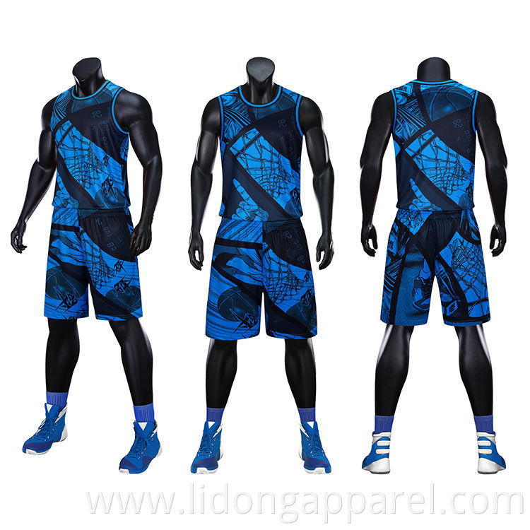 sublimation Printed Custom Jersey Uniforme Basketball Reversible With Low Price